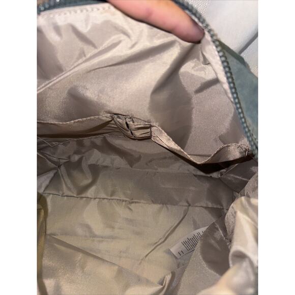 Kipling Shoulder Bag Tote Crossbody Green Nylon w/ Monkey Keychain ELIN HB7697 - Picture 13 of 16